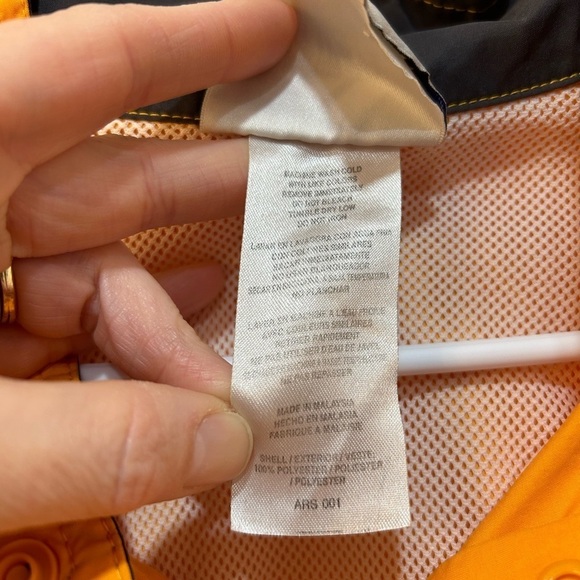 Vintage Adidas 1/4 Zip Sz Large Yellow Windbreaker Track Jacket Oversize Vented - Picture 9 of 10